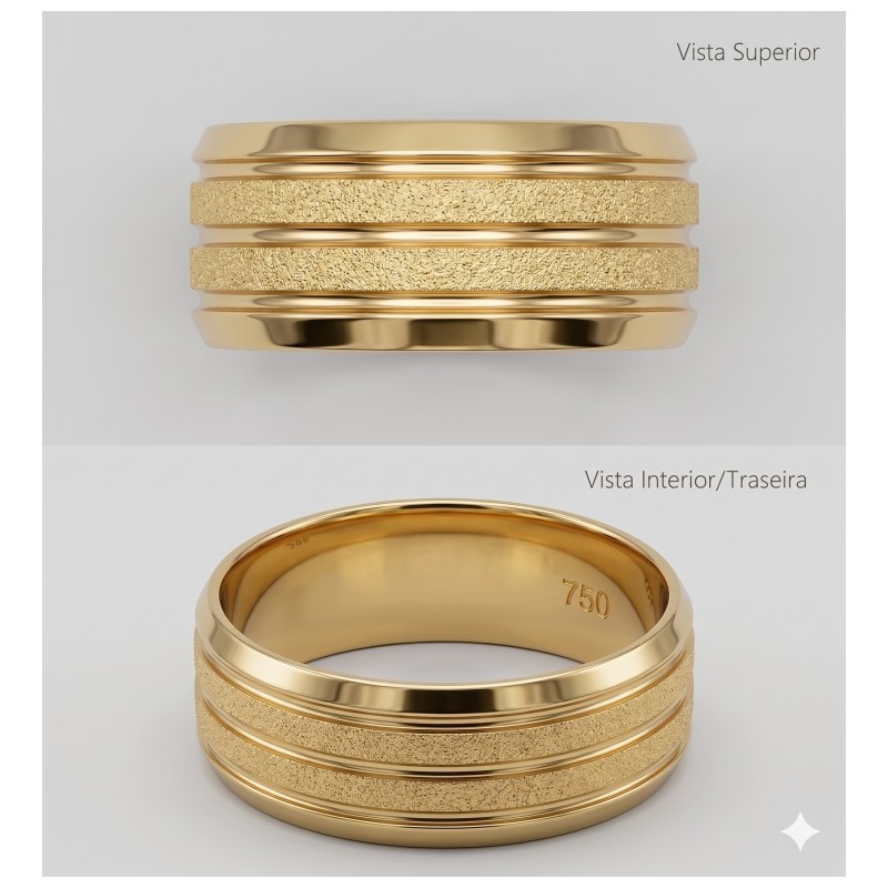 Aliança Ouro 18k